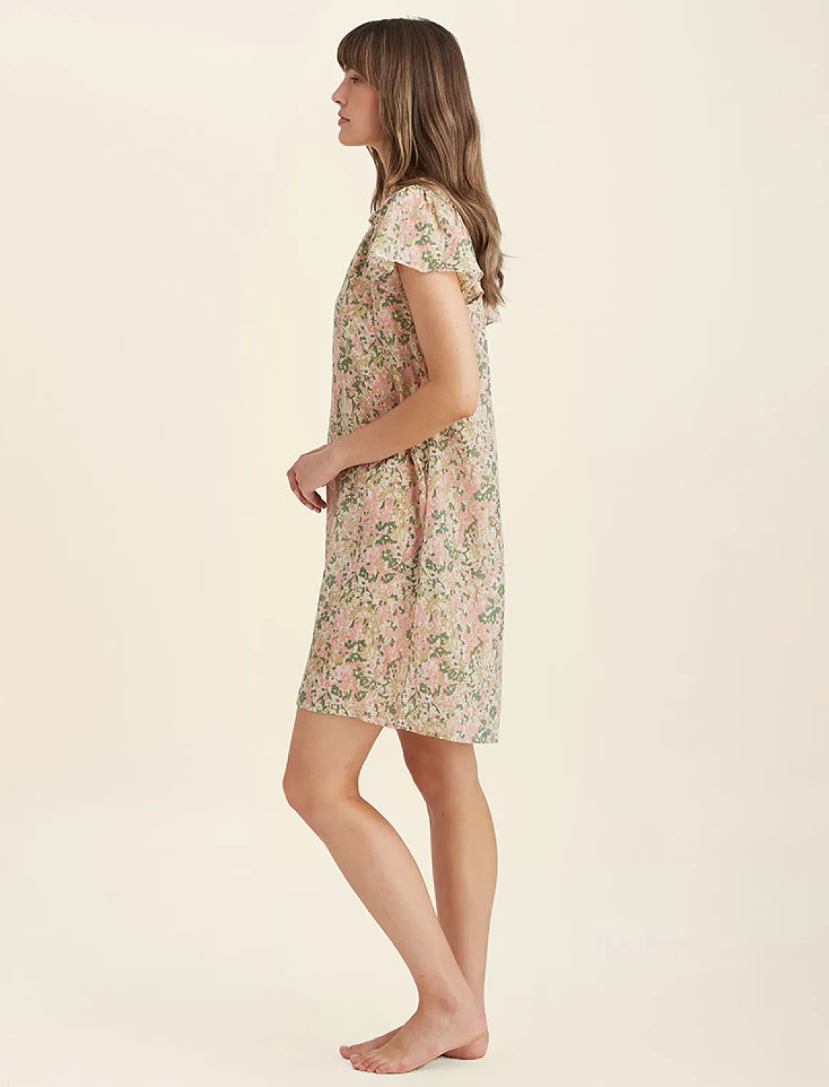 Adeline Flutter Sleeve Nightie
