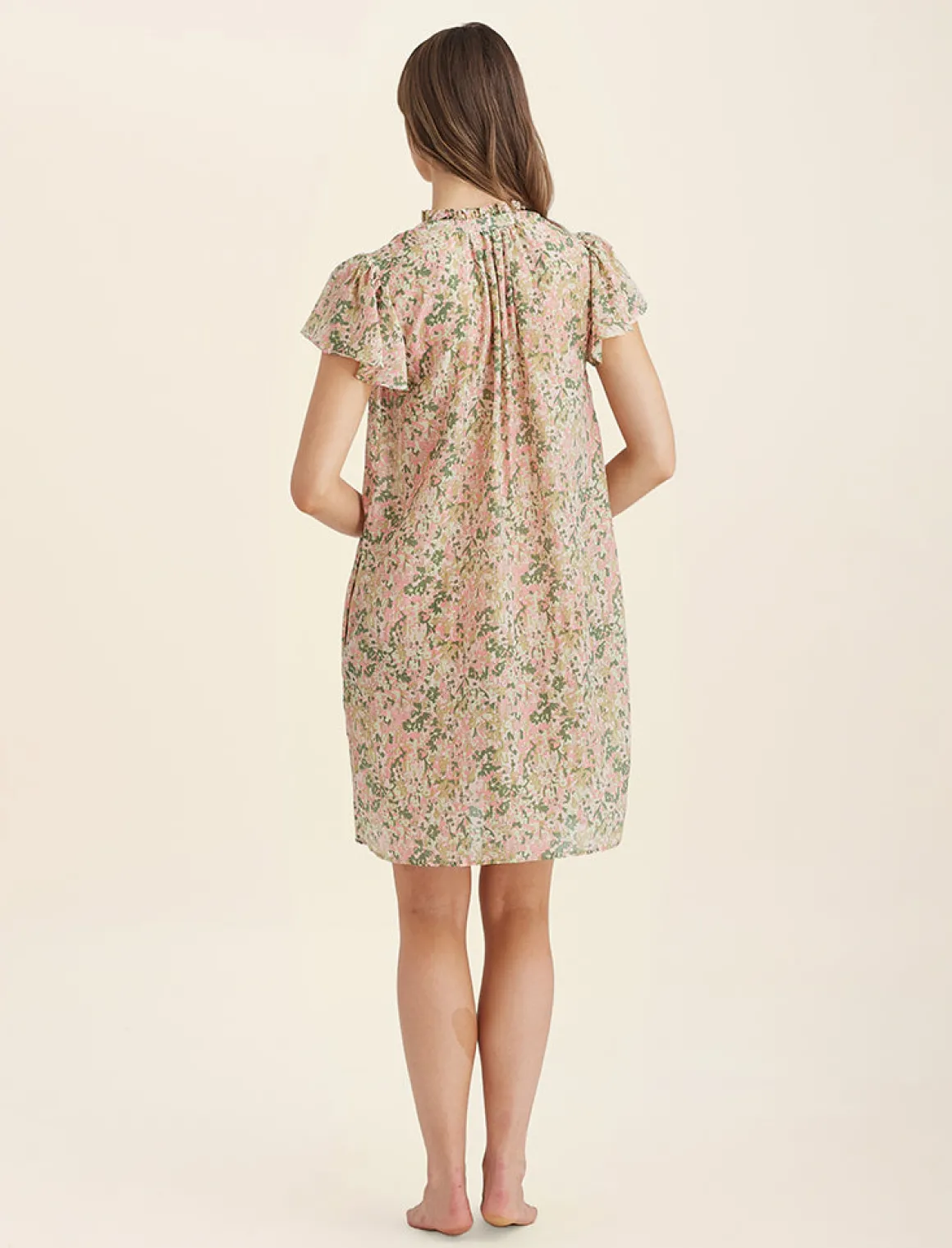 Adeline Flutter Sleeve Nightie