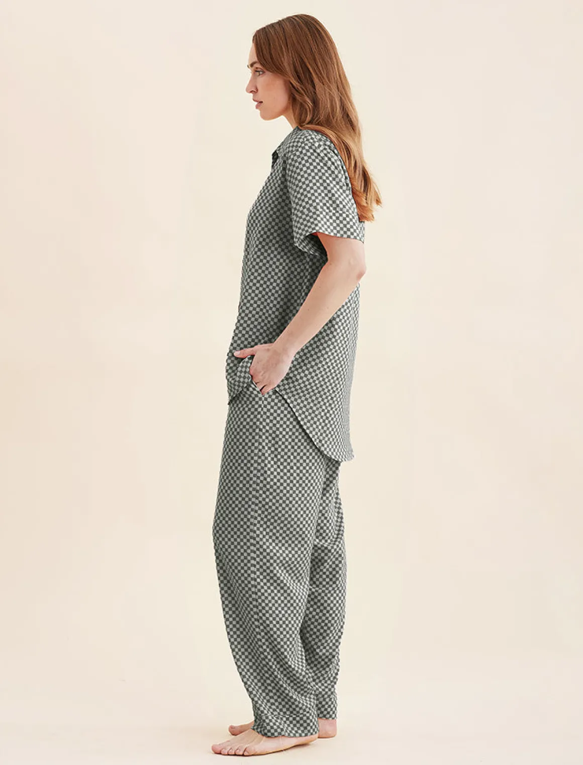 Anais Short Sleeve Full Length PJs
