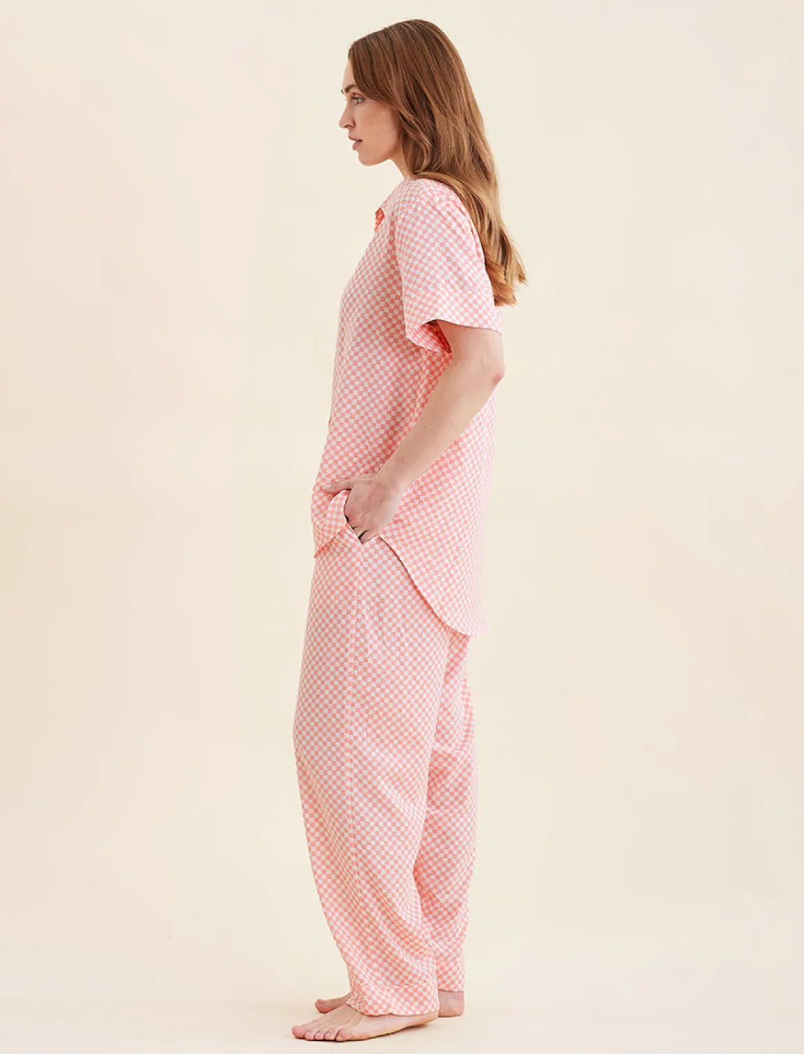 Anais Short Sleeve Full Length PJs