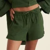 Ashley Textured Cotton Oversized Boxer Short