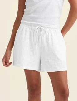 Ashley Textured Cotton Oversized Boxer Short