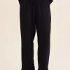 Ashley Textured Cotton Wide Leg Pant