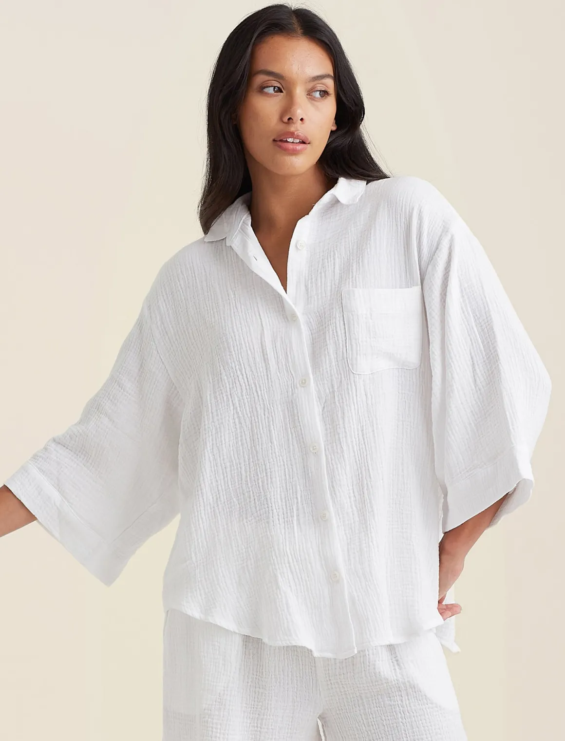 Ashley Textured Oversized Shirt