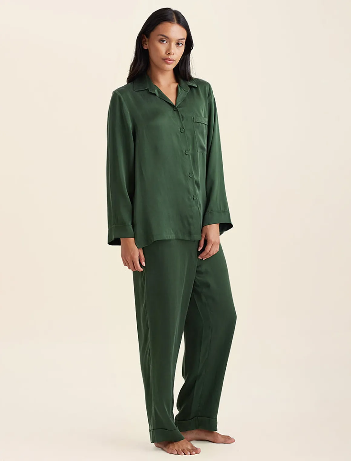 Audrey Washable Silk Full Length PJ