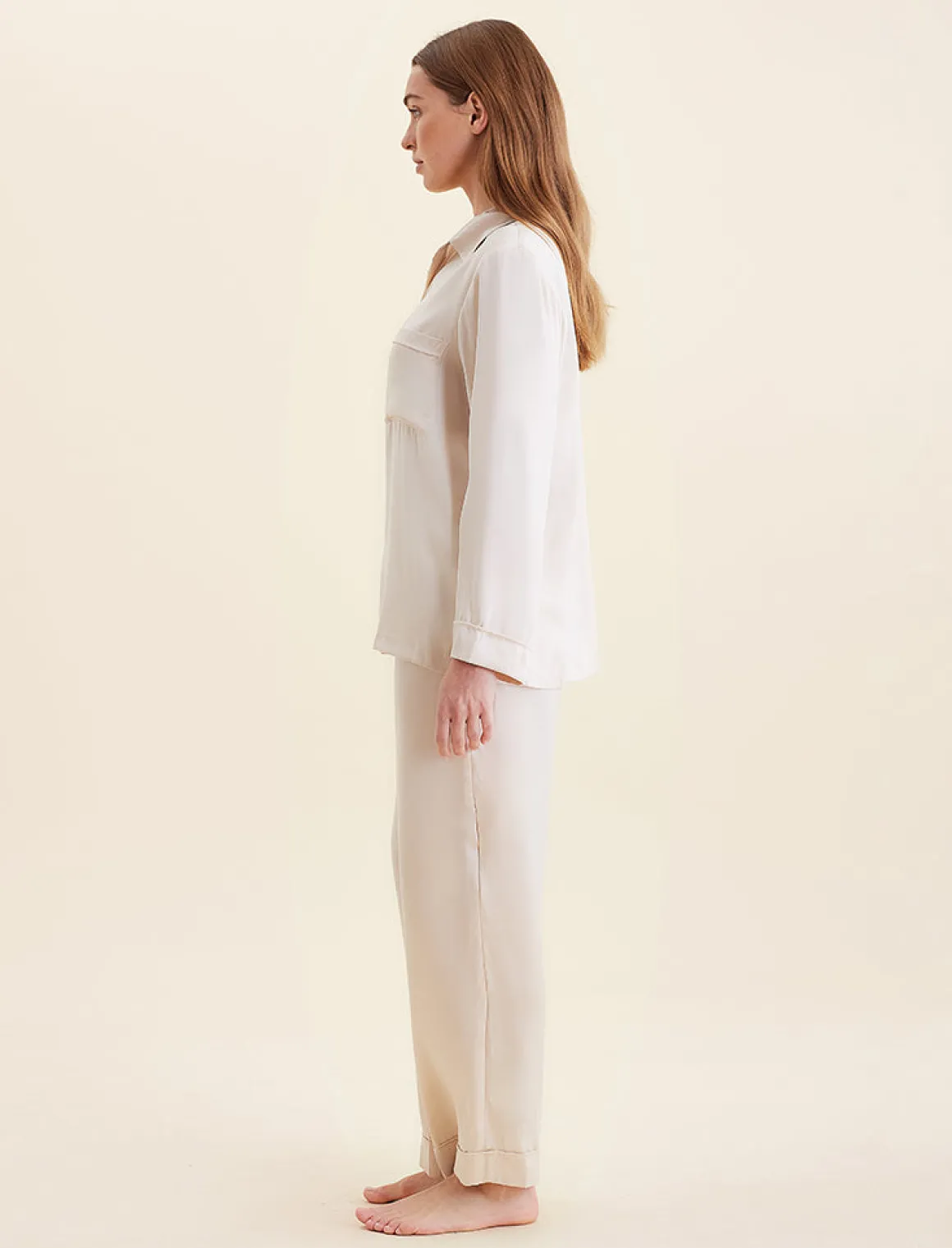 Audrey Washable Silk Full Length PJ