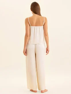 Audrey Washable Silk Wide Leg Pants