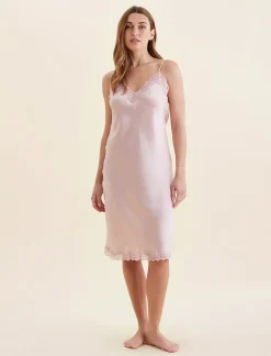 Camille Silk Lace Long Slip