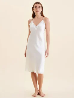 Camille Silk Lace Long Slip