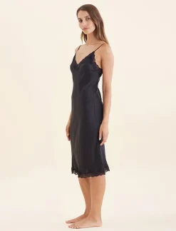 Camille Silk Lace Long Slip