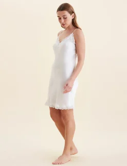 Camille Silk Lace Mini Slip