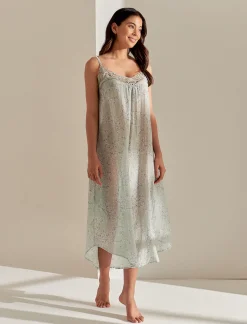 Cheri Blossom Lace Front Maxi Nightie