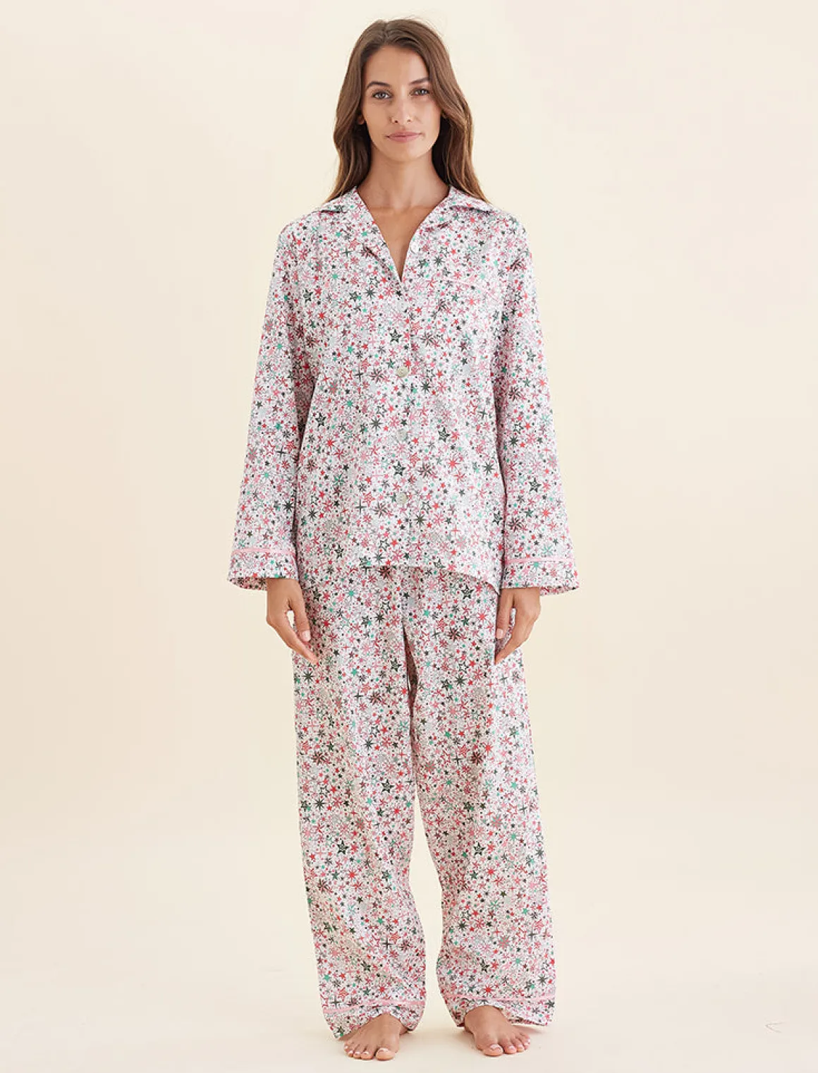 Christmas Stars Full Length PJ Set