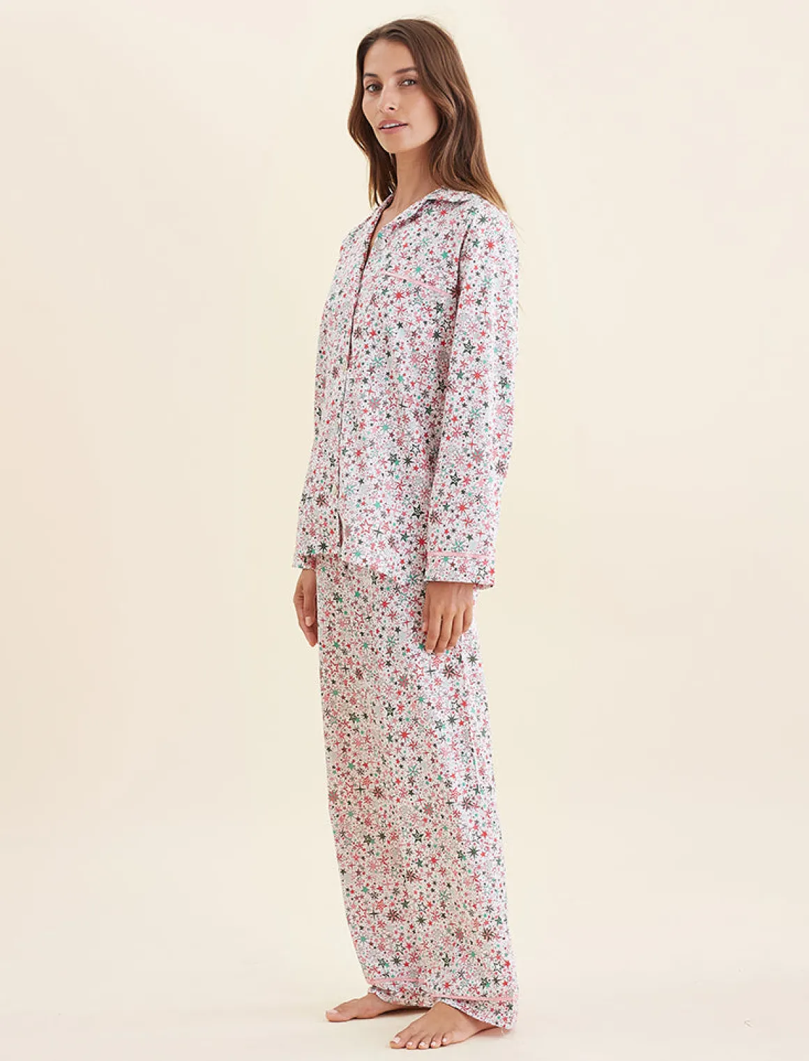 Christmas Stars Full Length PJ Set