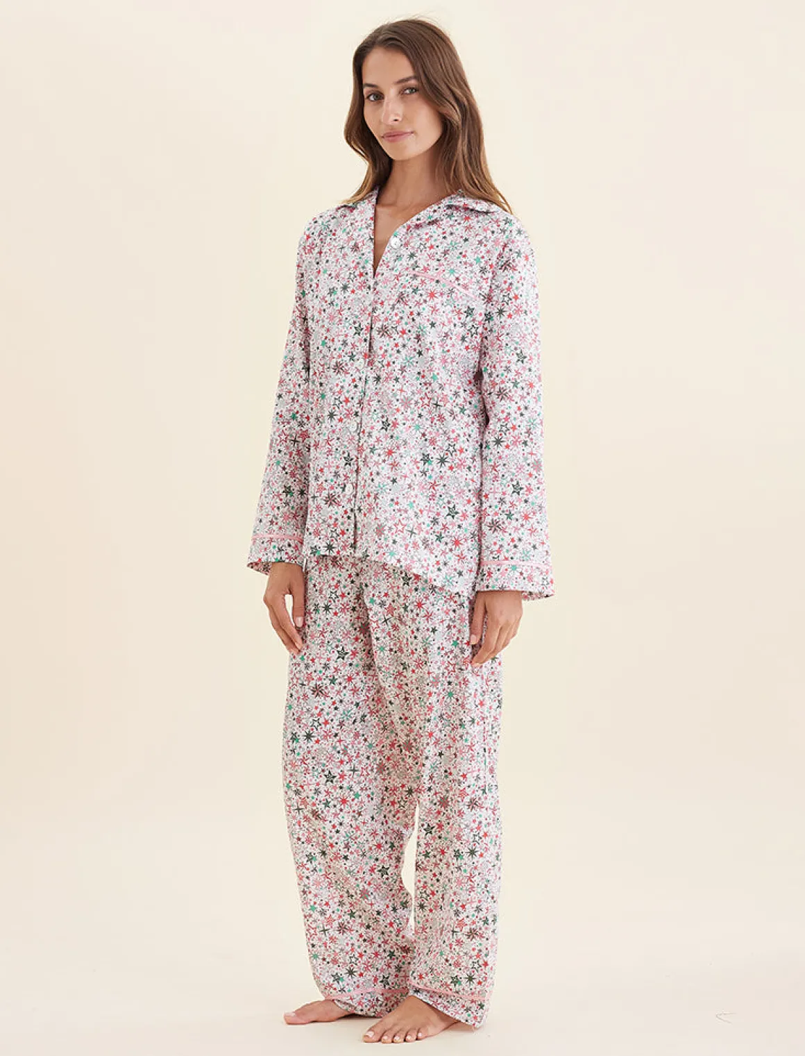 Christmas Stars Full Length PJ Set