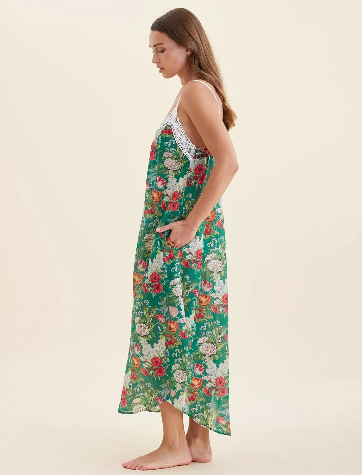 Clara Lace Front Maxi Nightie