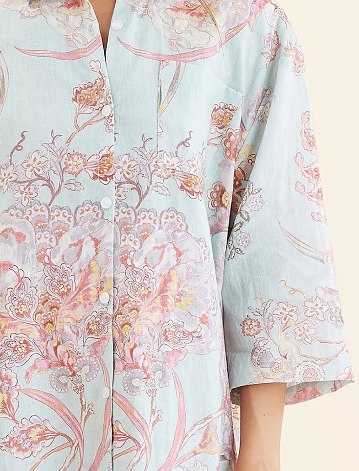 Coco Resort Linen Nightshirt