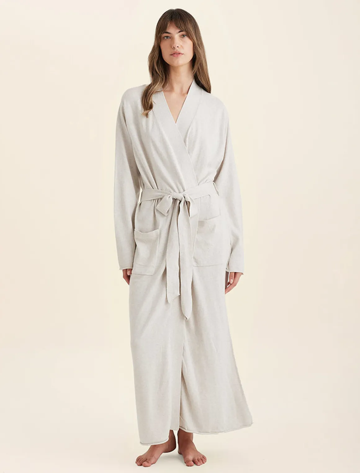 Cotton Cashmere Maxi Robe