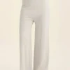 Cotton Cashmere Straight Leg Pant