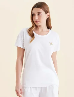 Delphine Embroidered Tee