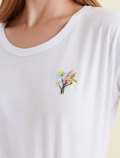 Delphine Embroidered Tee