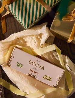 Ecoya Mini Goldie Trio - Fresh Pine, Pear & Brandy, Peachy