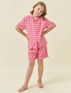 Holiday Plaid Kids PJ Boxer Set