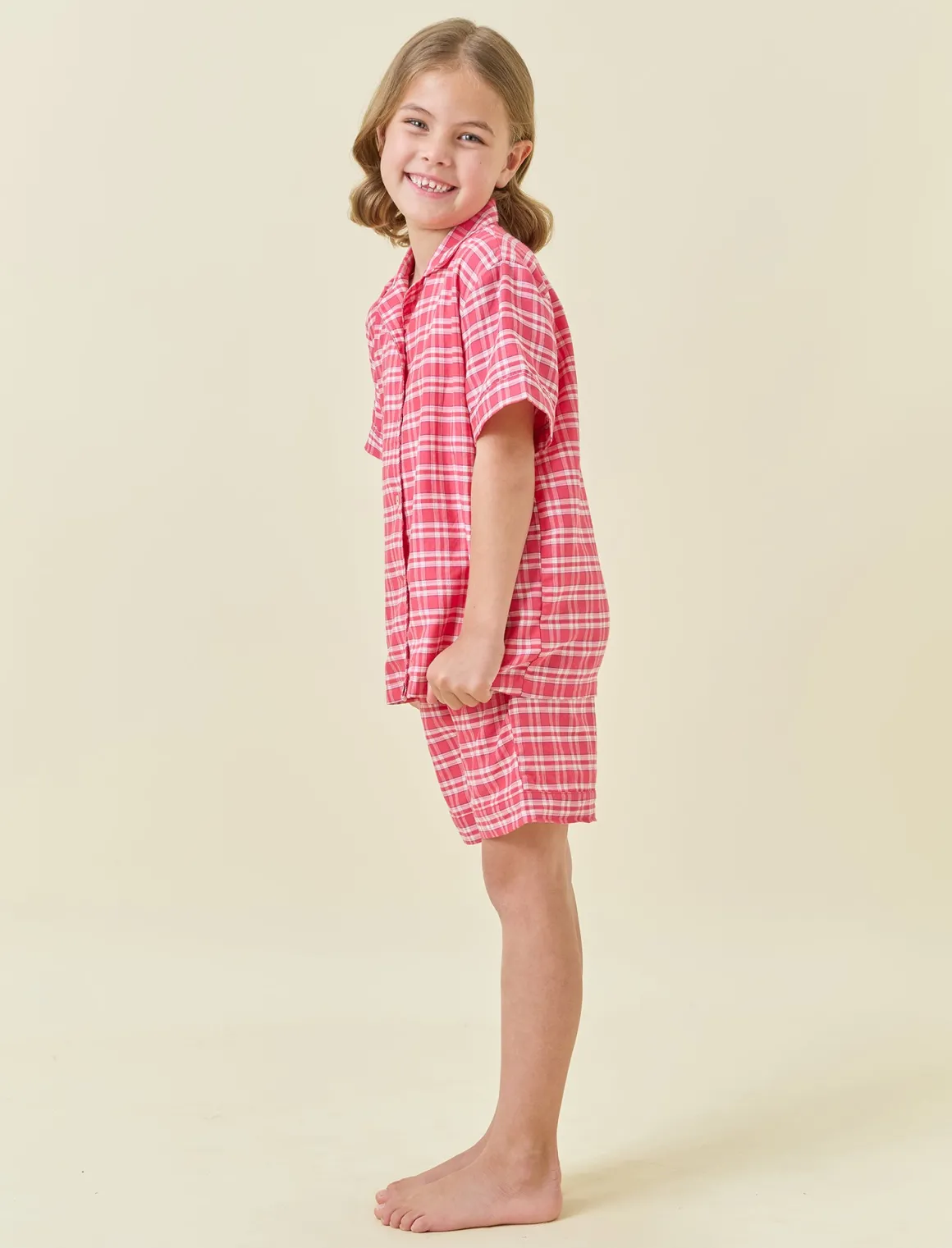 Holiday Plaid Kids PJ Boxer Set
