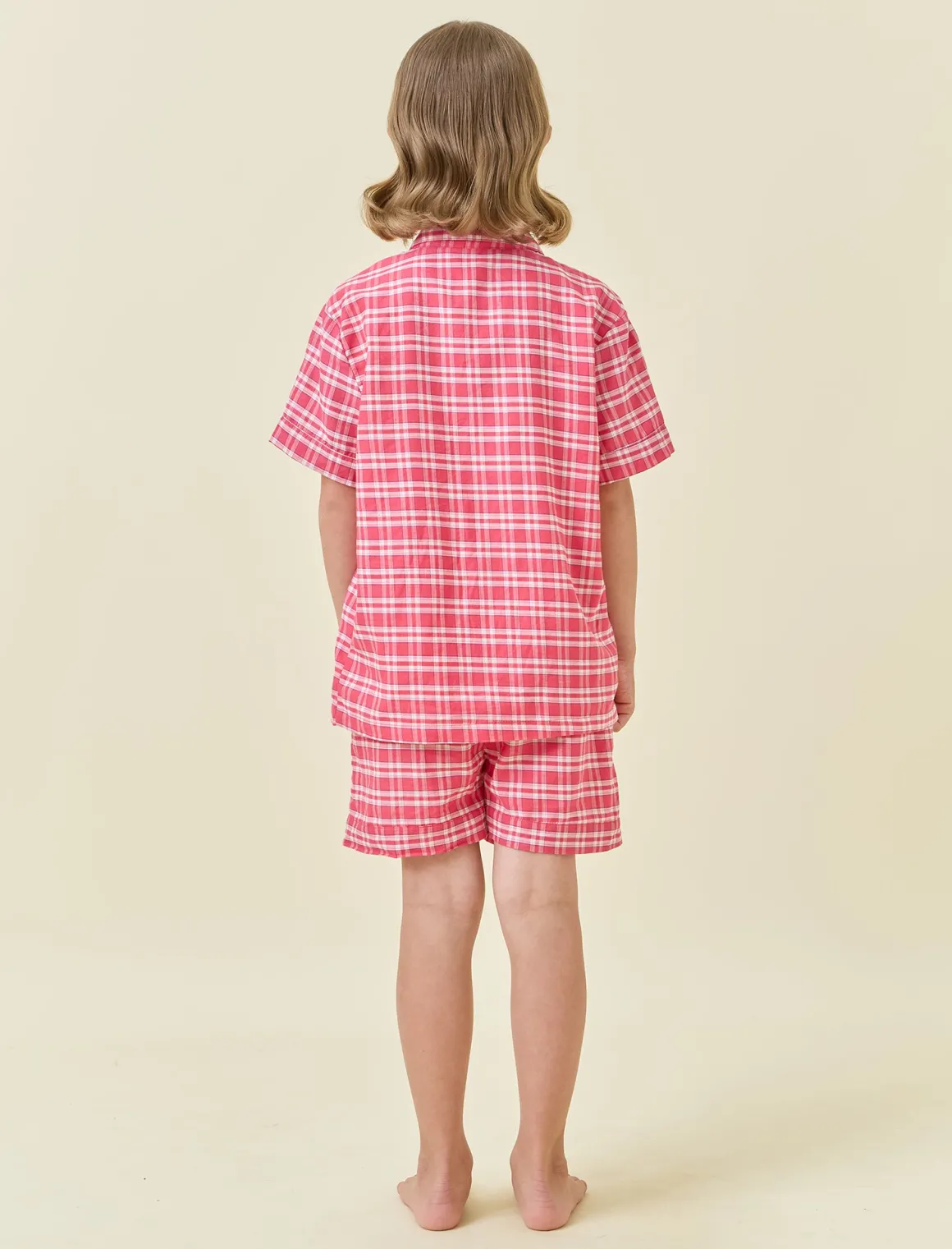Holiday Plaid Kids PJ Boxer Set