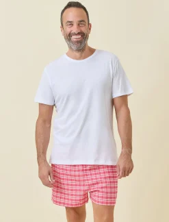 Holiday Plaid Unisex PJ Boxer Set