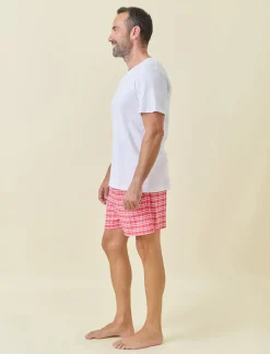 Holiday Plaid Unisex PJ Boxer Set