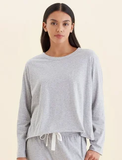 Jada Organic Cotton Boxy Long Sleeve Tee