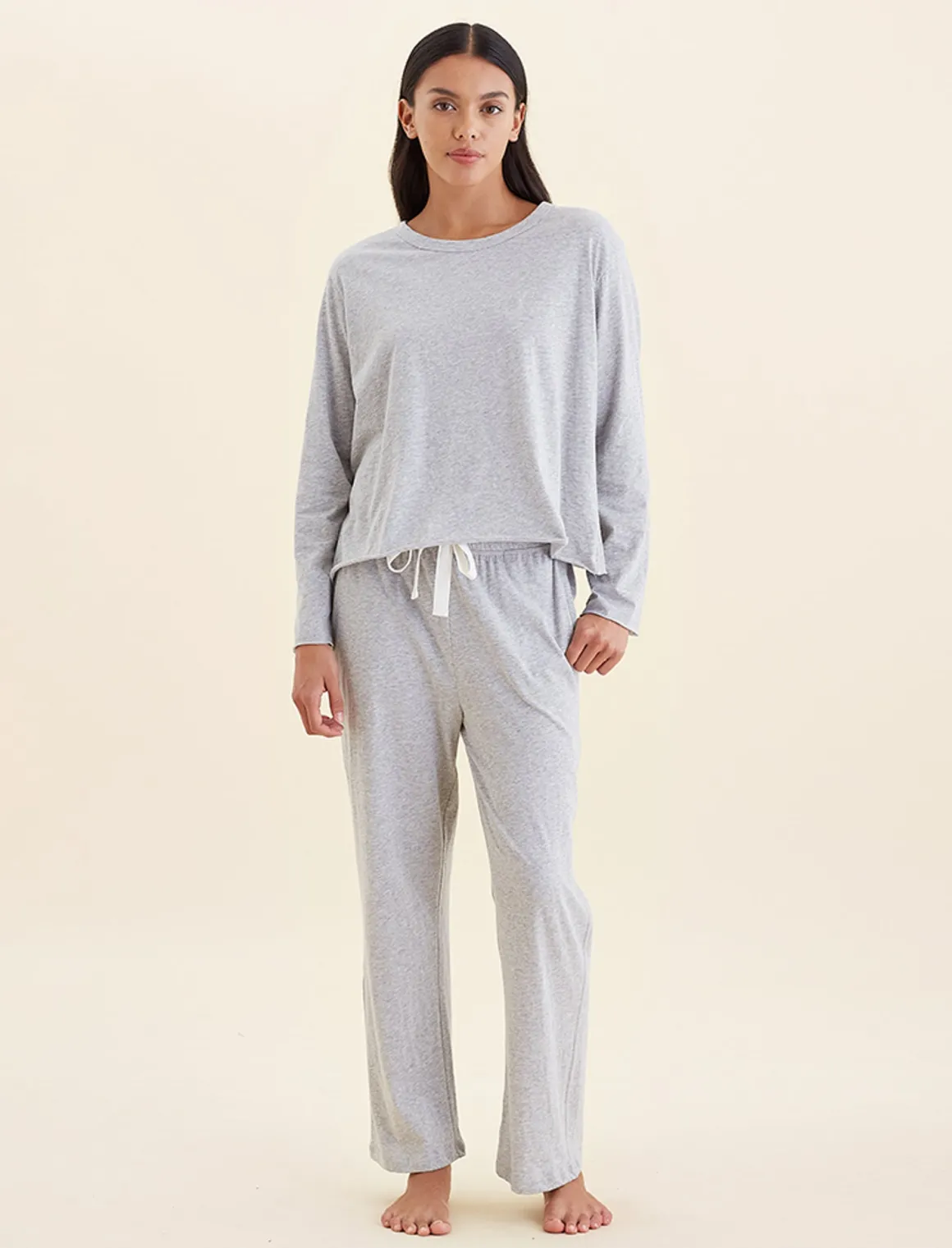 Jada Organic Cotton Boxy Long Sleeve Tee