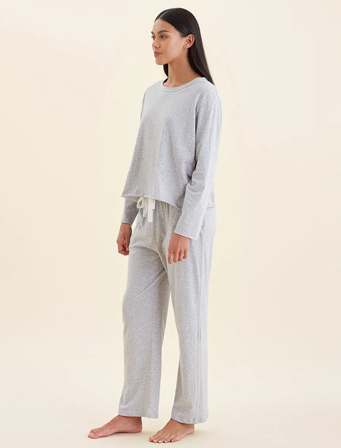 Jada Organic Cotton Boxy Long Sleeve Tee