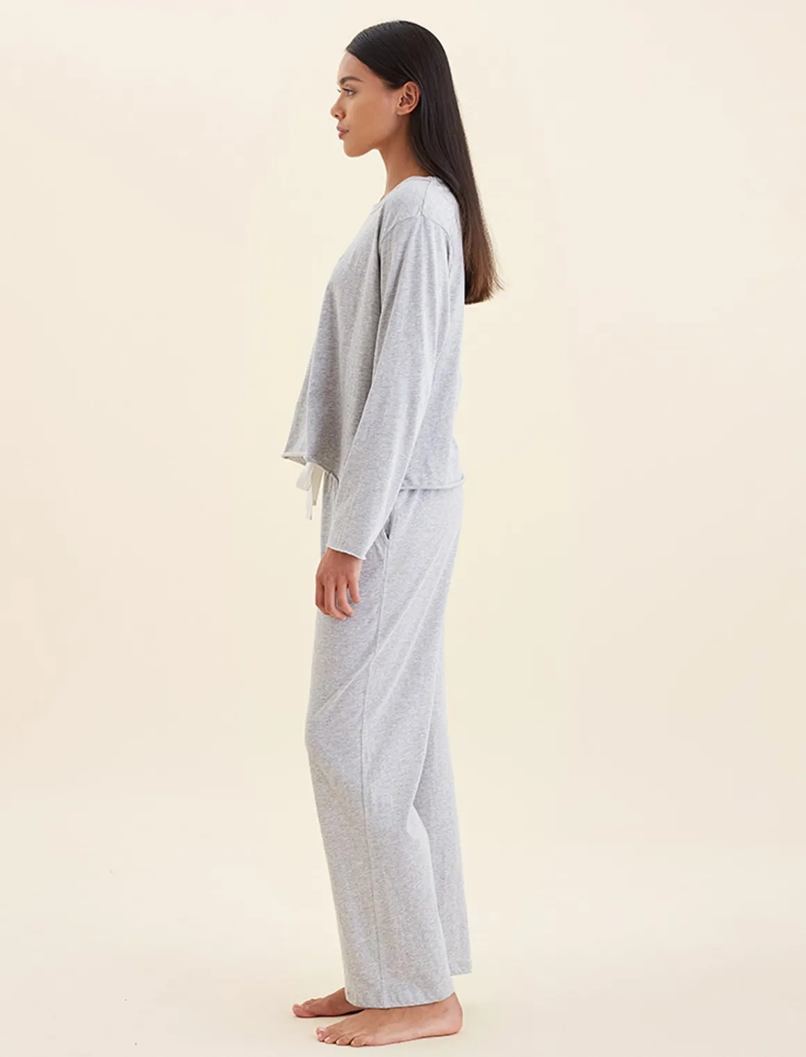 Jada Organic Cotton Boxy Long Sleeve Tee