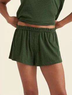 Jada Organic Cotton Knit Elastic-Waist Shorts