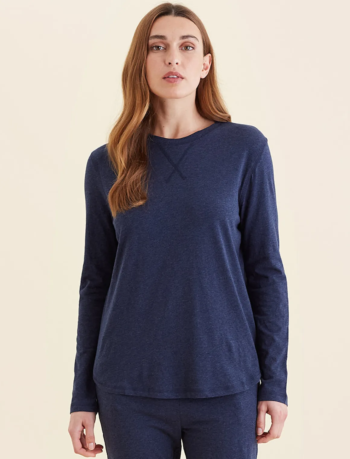Jada Organic Cotton Knit Long Sleeve Tee