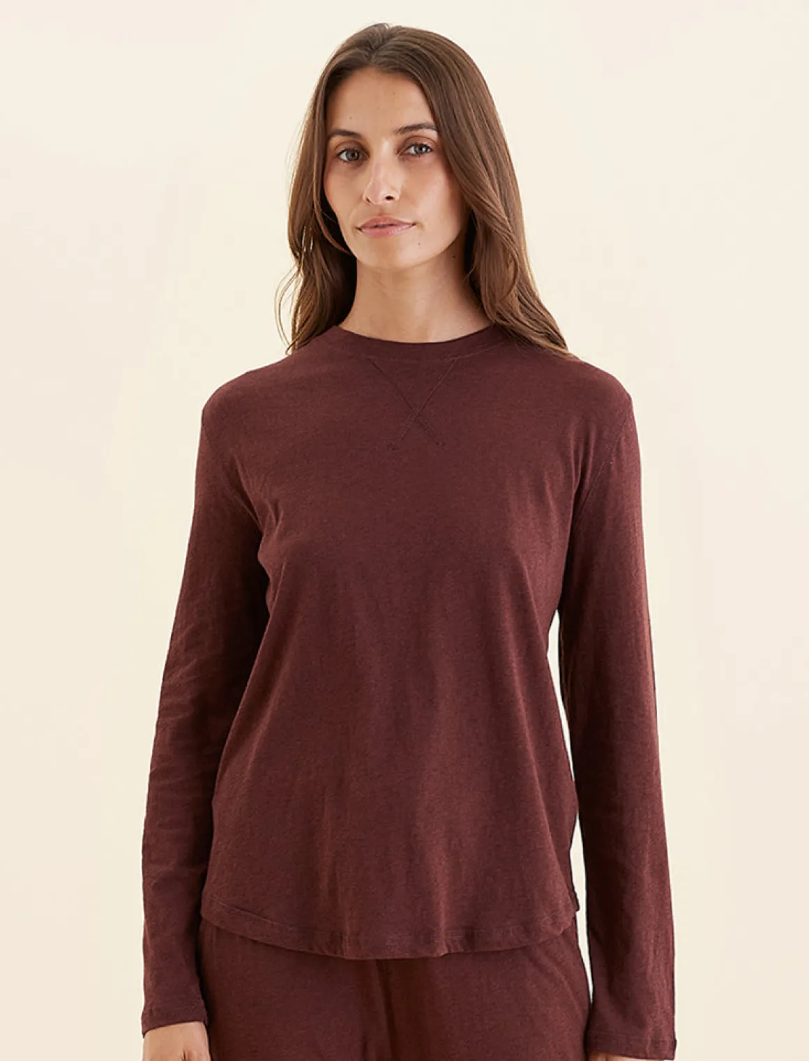 Jada Organic Cotton Knit Long Sleeves Tee