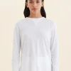Jada Organic Cotton Knit Long Sleeve Tee