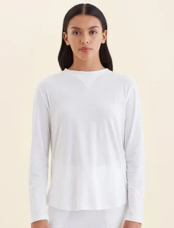 Jada Organic Cotton Knit Long Sleeve Tee