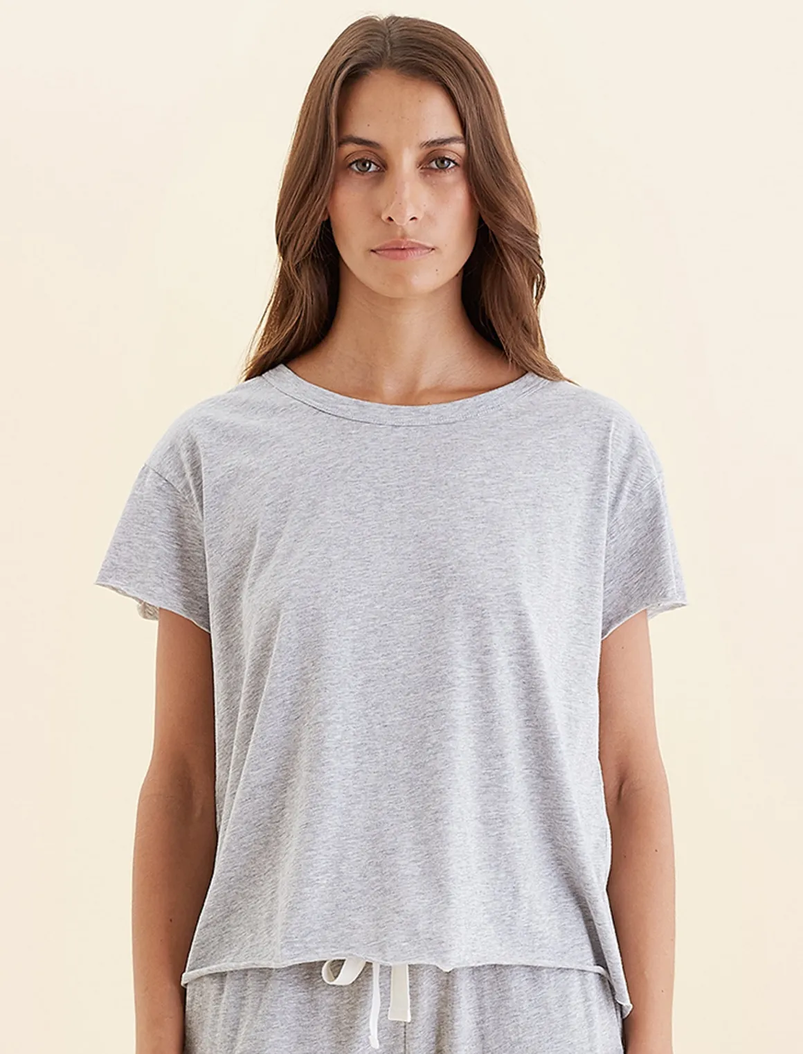 Jada Organic Cotton Knit Boxy Tee