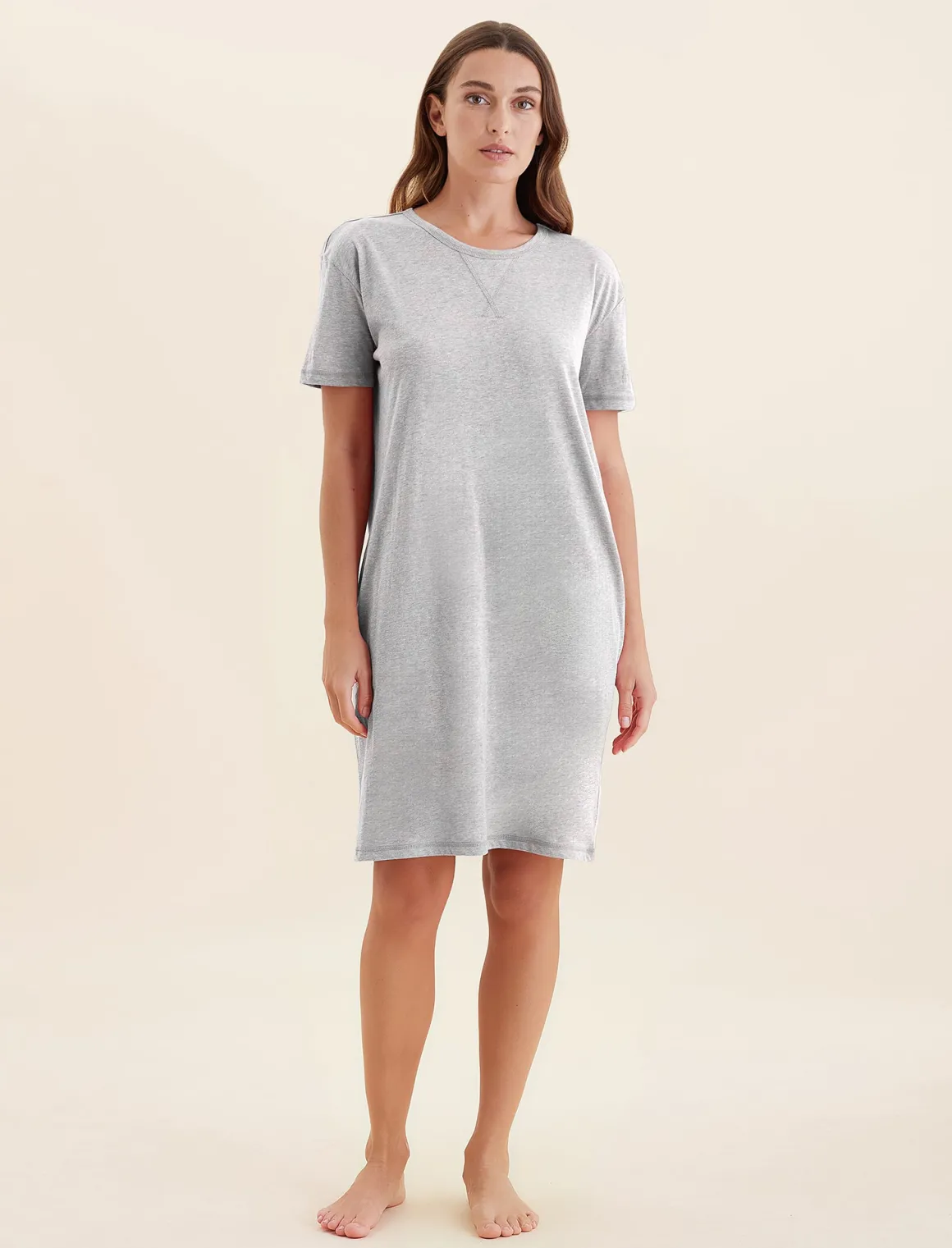 Jada Organic Cotton Knit Midi Nightie