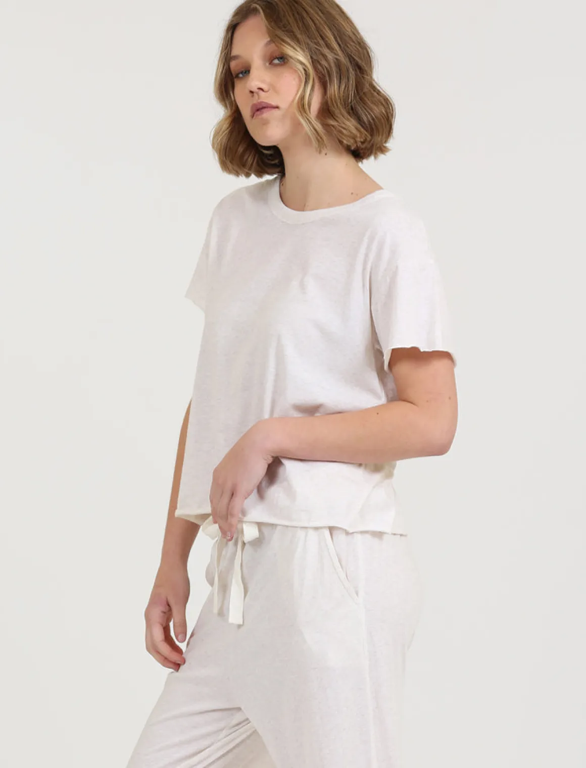Jada Organic Cotton Knit Boxy Tee