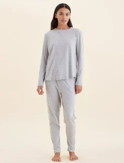 Jada Organic Cotton Knit Long Sleeve Tee