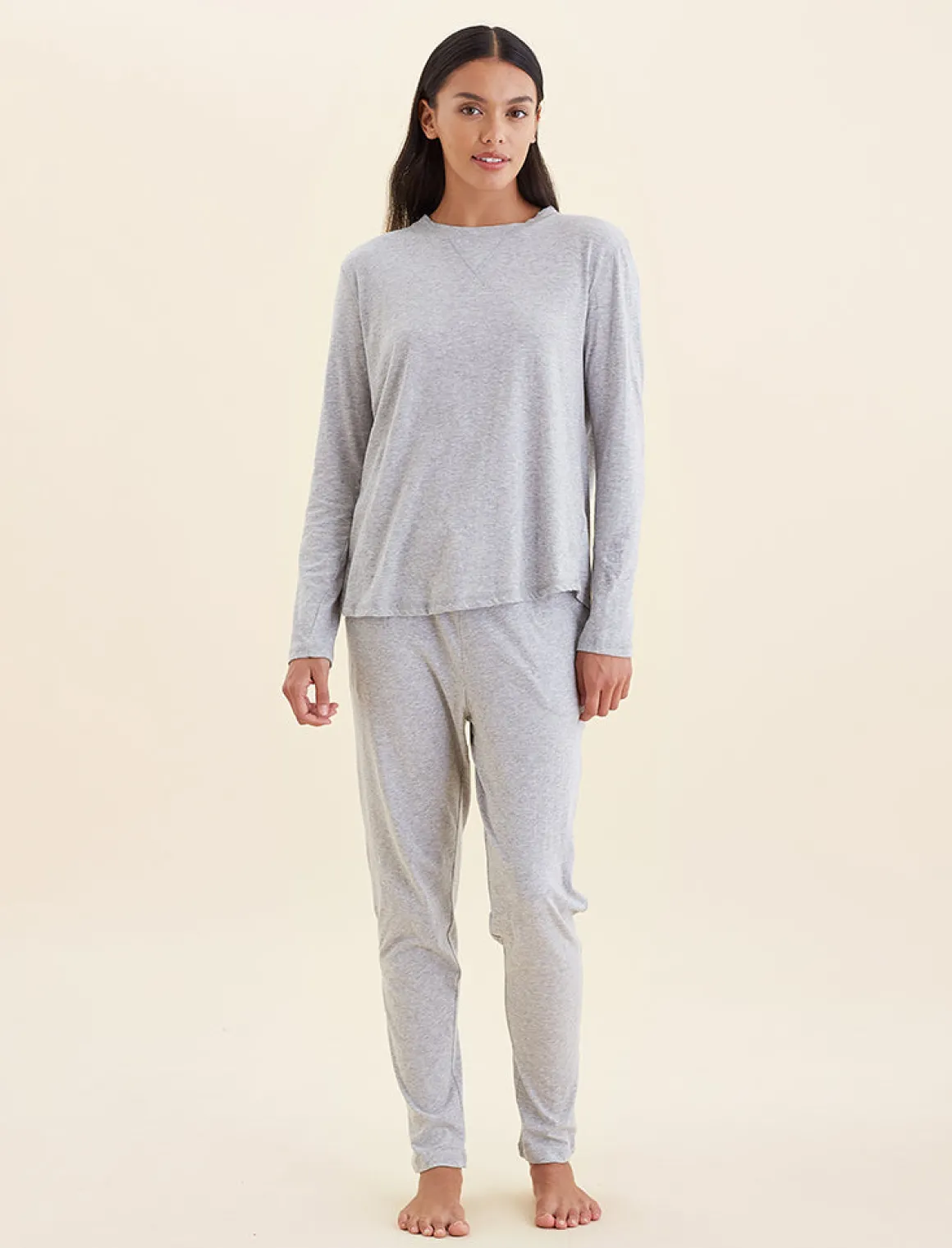 Jada Organic Cotton Knit Long Sleeve Tee