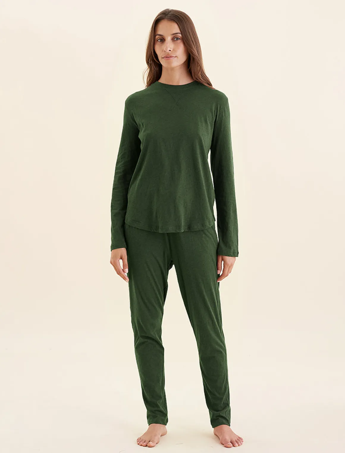 Jada Organic Cotton Knit Long Sleeve Tee