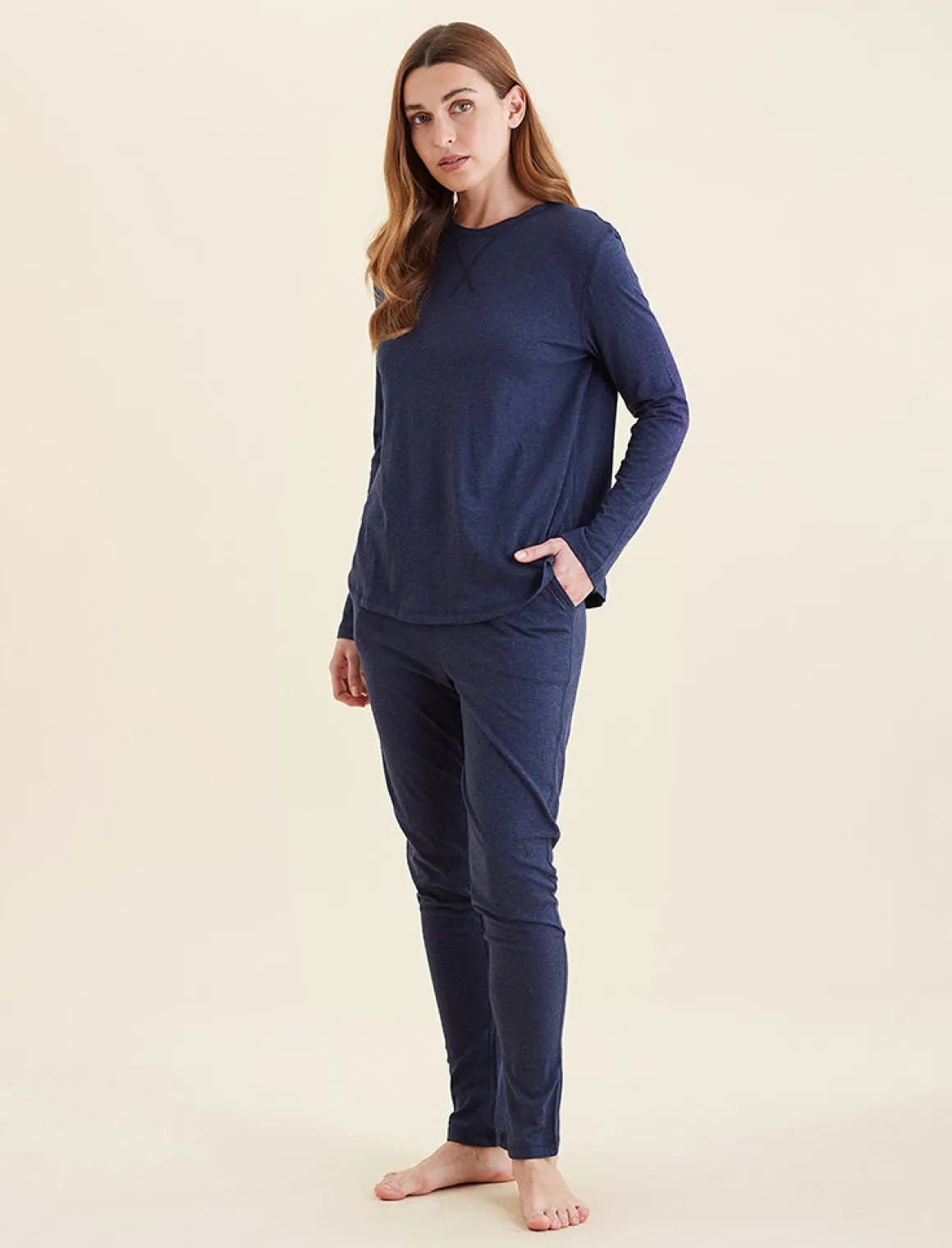 Jada Organic Cotton Knit Long Sleeve Tee