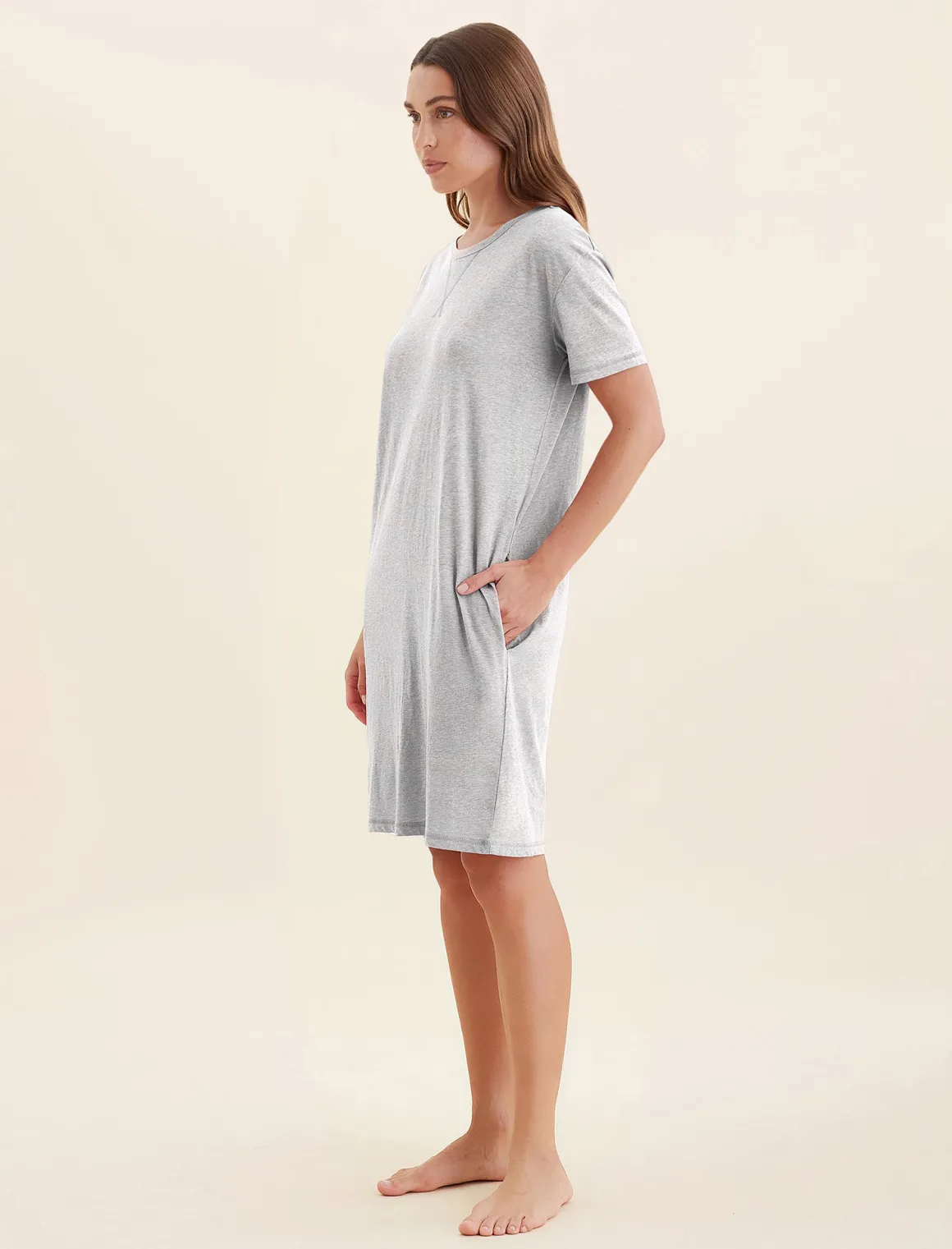 Jada Organic Cotton Knit Midi Nightie