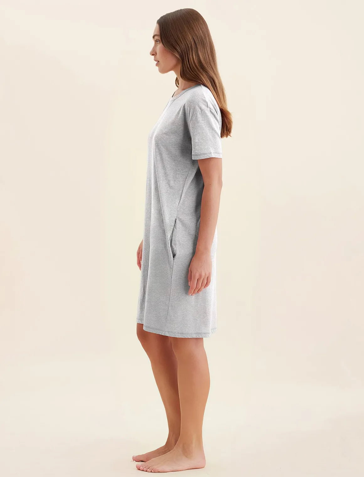 Jada Organic Cotton Knit Midi Nightie