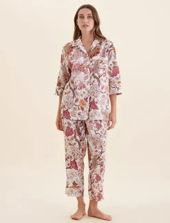 Karen Walker Edwardian Floral Crop PJ Set